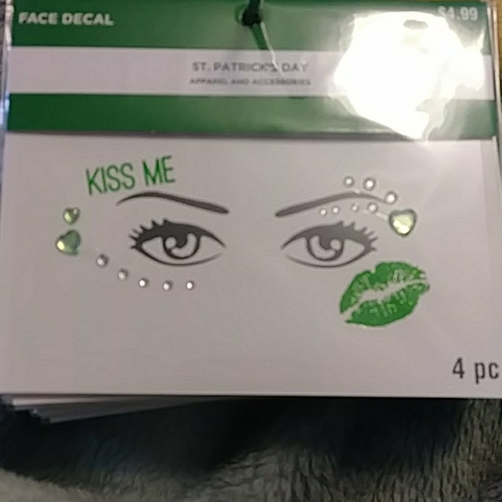 St. Patrick's Day Face Decals